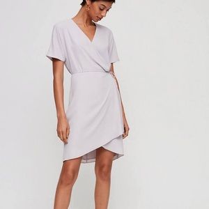 Lilac Aritzia - Babaton Wallace wrap dress